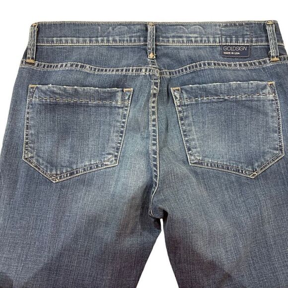 GOLDSIGN‎ Jeans Frontier Straight Leg Mid-Rise Med. Wash WMN EU26 US2 see msrmts - Picture 6 of 11